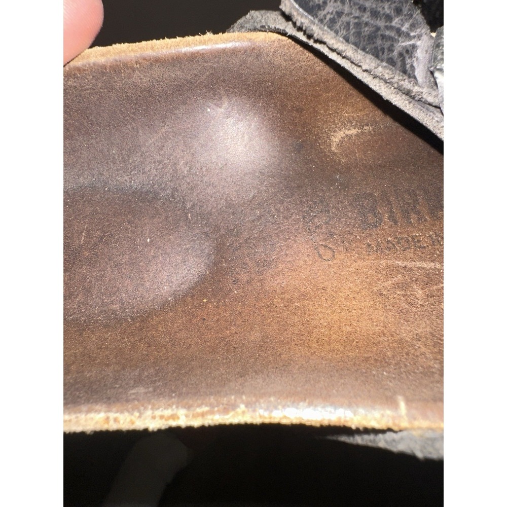 Birkenstock Mayari Sandals Womens Size 7 EU 38? Black Birko-Flor Toe Loop Read - Picture 7 of 8
